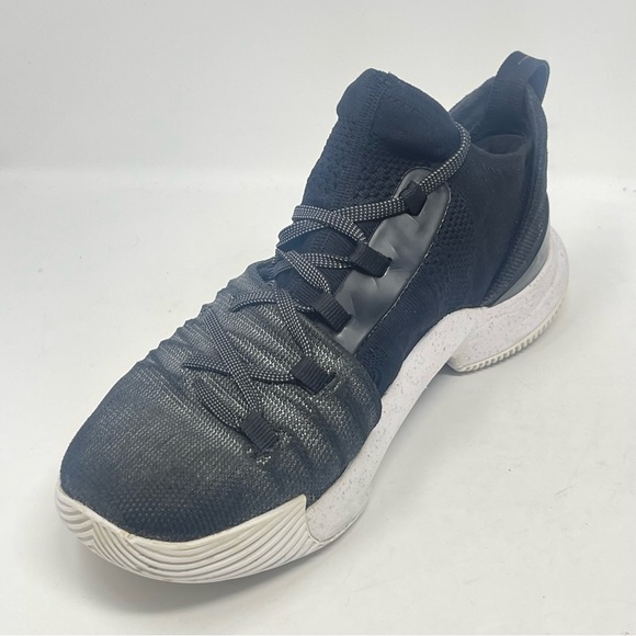 Under Armour Curry 5 Shoes Mens 8 Black White Silver Sneakers 3020657-101 - Picture 8 of 13